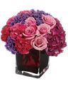 Bouquet di rose e ortensie
