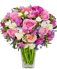 Bouquet di rose rosa